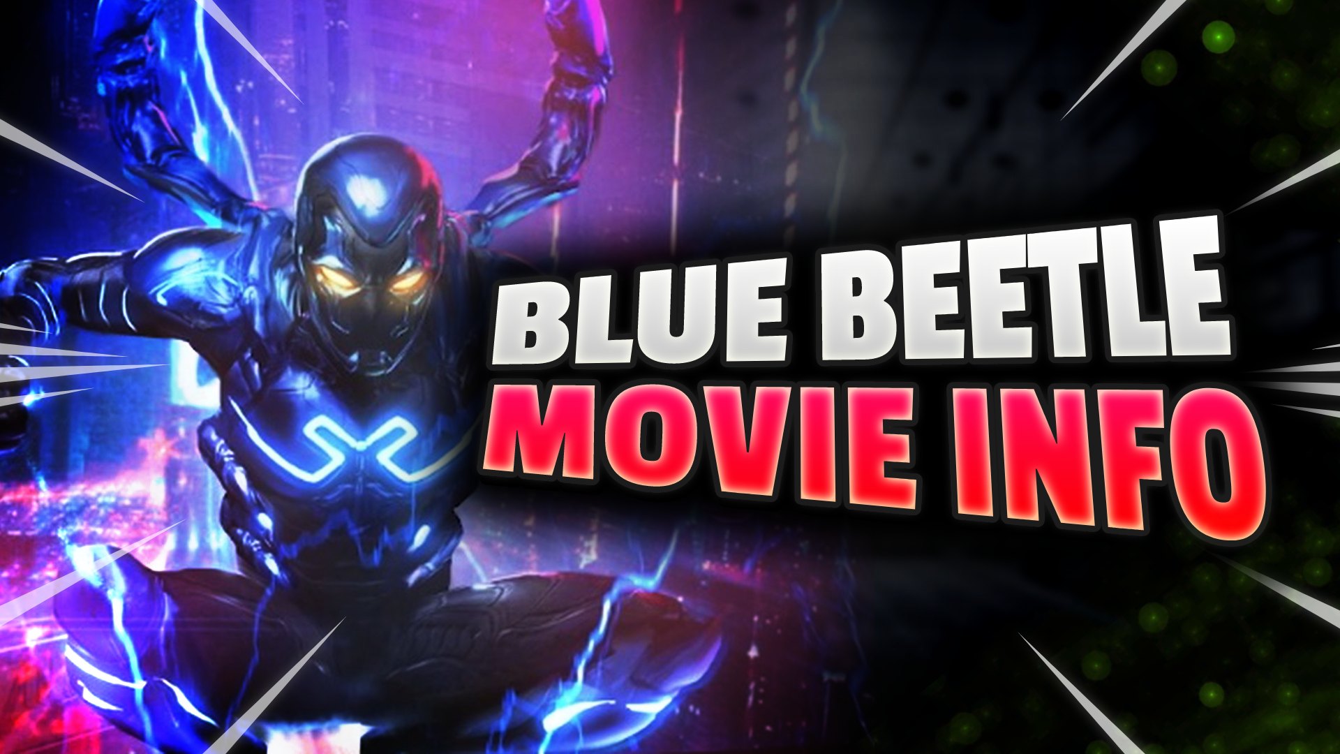 Blue Beetle Movie Release Date with TRAILER cover