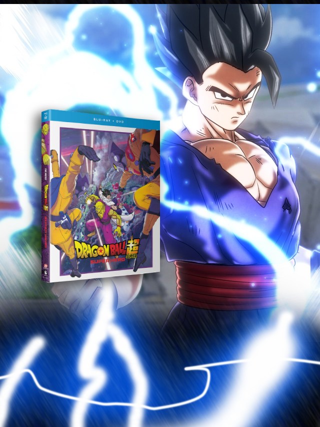 Dragon Ball Super Hero custom movie cover with Gohan presenting the Blu Ray release