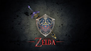 Hylian Shield and Master Sword from Zelda